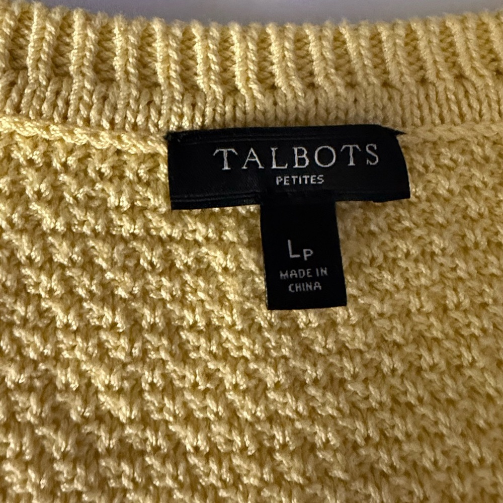 Talbots Petites Yellow Sweater - Picture 8 of 11